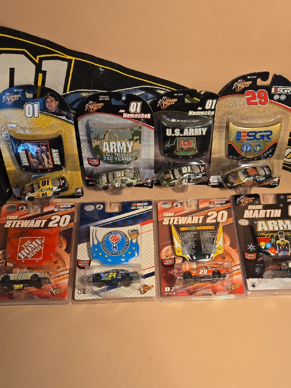 2006 & 2007 Winners Circle Hood Series Nascar Die-Cast Toy Cars